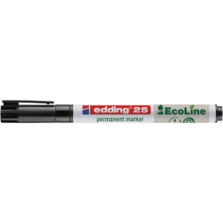 25 Permanentmarker EcoLine - 1 - 5 mm, schwarz,...