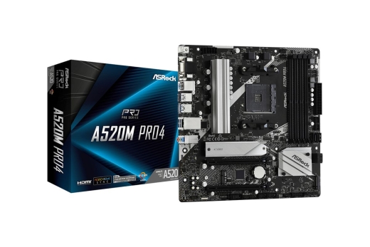 ASRock A520M Pro4 AM4 mATX HDMI/DP/VGA DDR4
