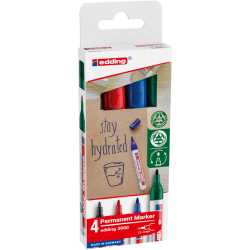 3000 Permanentmarker - nachfüllbar, 1,5 - 3 mm, 4...