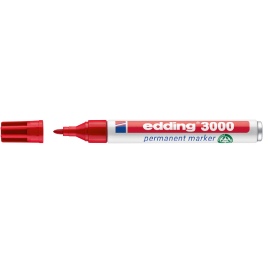 3000 Permanentmarker - nachfüllbar, 1,5 - 3 mm, rot