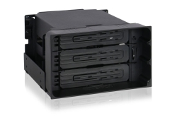 IcyDock 3x3.5 SATA in 2x5.25 bay backplace cage 80mm fan