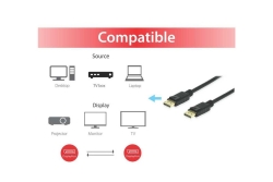 Equip DisplayPort 1.4 8K/60Hz St/St 1.00m schwarz