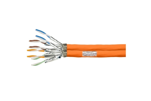 Logilink Verlegekabel S/FTP Cat7 AWG23 1000MHz,orange,duplex