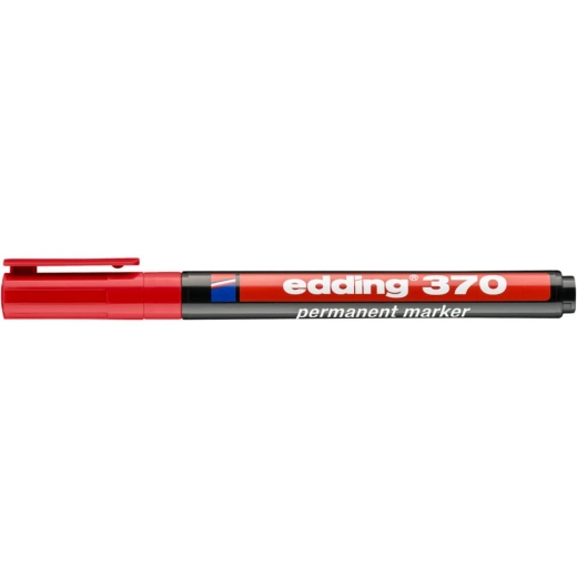 370 Permanentmarker - 1 mm, rot