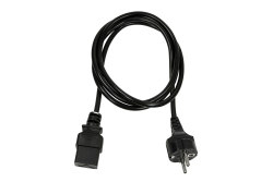 Logilink Power Cord, CEE 7/7-IEC C19, black, 1,80m