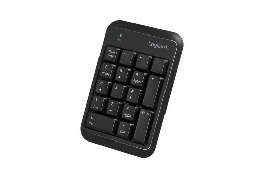 Logilink Keypad Bluetooth, mit 17 Tasten, V5.1, schwarz
