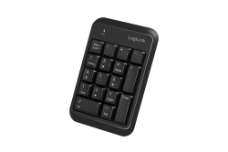 Logilink Keypad Bluetooth, mit 17 Tasten, V5.1, schwarz