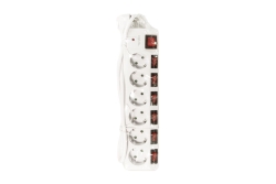 Logilink Steckdosenleiste 6-fach,6xCEE 7/3,m. 7Schalter,weiß
