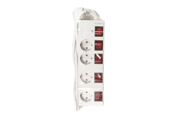 Logilink Steckdosenleiste 4-fach,4xCEE 7/3,m. 5Schalter,weiß