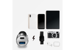 Logilink USB Kfz Ladeadapter 2Port 1xUSB-C PD,1xUSB-A QC,36W
