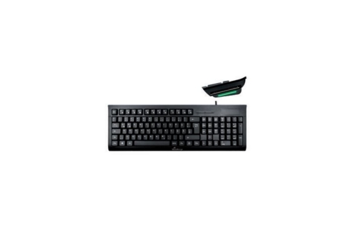 MediaRange Tastatur USB 2.0 mit Chip-Karten Terminal schwarz