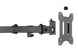 DIGITUS Tischfuss 15-32 2TFT 4Gelenke schwarz Max.8KG