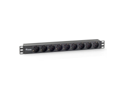 Equip 19 Steckdosenleiste 9xSchuko->St.90° sw. Pla.