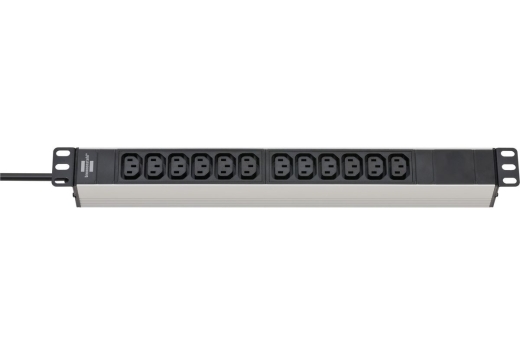Brennenstuhl Steckdosenleiste Alu-Line 48.3cm 12xC13 2m