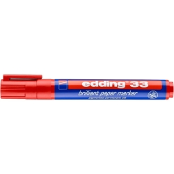 33 Brilliant paper marker - nachfüllbar, 1 - 5 mm, rot