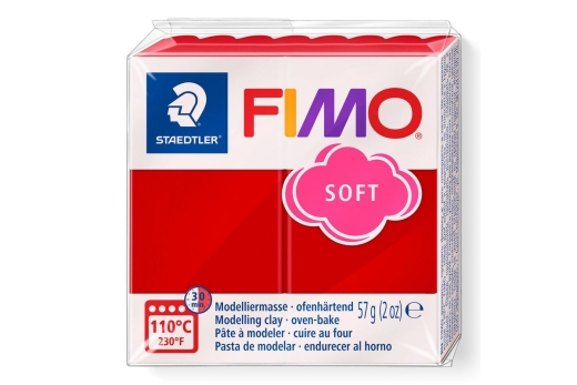FIMO Mod.masse Fimo soft Weihnachtsrot