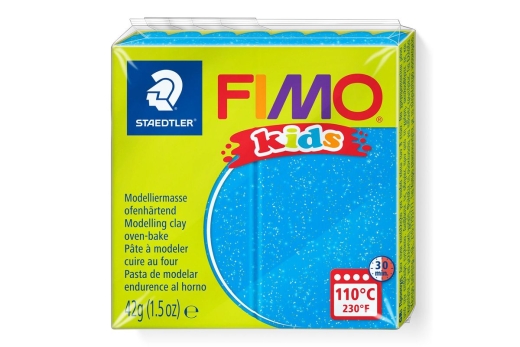 FIMO Mod.masse Fimo kids blau glitter