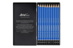STAEDTLER Bleistift Mars Lumograph 12ST Sechskant