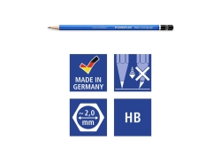 STAEDTLER Bleistift Mars Lumograph 12ST Sechskant