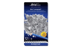 STAEDTLER Bleistift Mars Lumograph 12ST Sechskant
