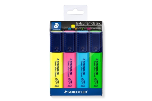 STAEDTLER Textmarker Textsurfer clas 4St Etui