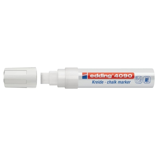 4090 Kreidemarker - 4 - 15 mm, weiß
