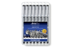 STAEDTLER pigment liner schwarz 8ST Box