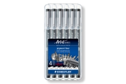 STAEDTLER pigment liner schwarz 6ST Box