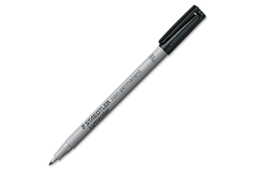 STAEDTLER Folienstift Lumocolor non-perm F schwarz 10 Stück