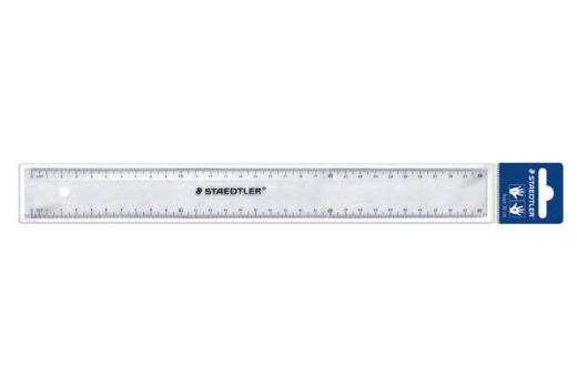 STAEDTLER Lineal 30cm Kunstst. transp.