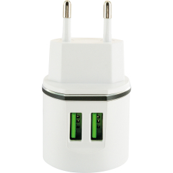 Schwaiger Ladegerät 230V 2x USB 2.0 A...