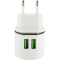 Schwaiger Ladegerät 230V 2x USB 2.0 A Weiß/Grün