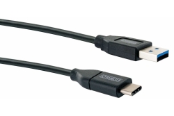 Schwaiger USB-Kabel 3.0 St. A auf 3.1 TypC 0,15m Schwarz