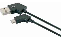 Schwaiger USB-Kabel 2.0 St. A auf 2.0 Micro B 1,20m Schwarz