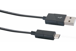 Schwaiger USB-Kabel 2.0 St. A auf 2.0 Micro B 1,20m Schwarz