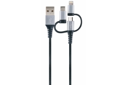 Schwaiger Ladekabel USB 2.0 A > 3-in-1 1,5m...