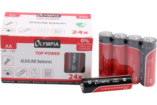 Olympia Alkaline Batterien AA 24 Stück