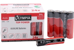 Olympia Alkaline Batterien AAA 24 Stück