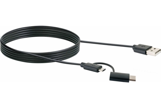 Schwaiger USB-Kabel 3.1 C auf 2.0 Micro B 1m geschirmt