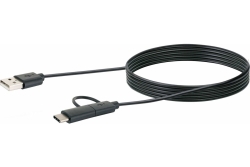 Schwaiger USB-Kabel 3.1 C auf 2.0 Micro B 1m geschirmt