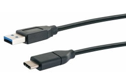 Schwaiger USB-Kabel 3.1 St. C auf 3.0 TypA 1,00m Schwarz