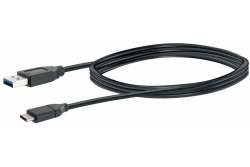 Schwaiger USB-Kabel 3.1 St. C auf 3.0 TypA 1,00m Schwarz