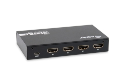 Equip Switch HDMI2.0 3-In/1-Out +Fernbed. 4K/60Hz 18Gbps
