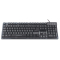 MANHATTAN USB-Gaming-Tastatur mit LEDs und Metallunterseite