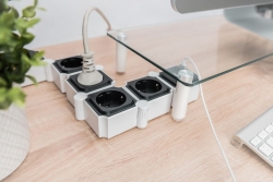 DIGITUS Steckdosenleiste 4x + 2USB, Schalter, Flexibel 1,6m