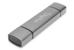 DIGITUS Reader USB-C + USB 3.0, SD + Micro SD + USB3.0 OTG