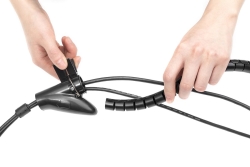 DIGITUS Flexibler Kabelspiralschlauch mit Einzugshilfe 5m