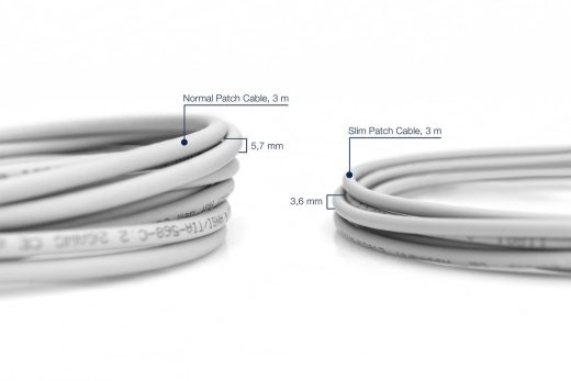 DIGITUS Patchkabel CAT 6A U/FTP Slim 10m grau