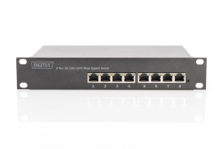 DIGITUS Switch 8-Port Gigabit 10 80W PoE Managed schwarz
