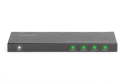 DIGITUS Ultra Slim HDMI Splitter, 1x4, 4K / 60 Hz